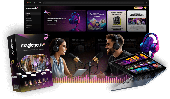 MagicPods AI Review: This AI Creates Viral Podcasts From a Blog URL (FAST)