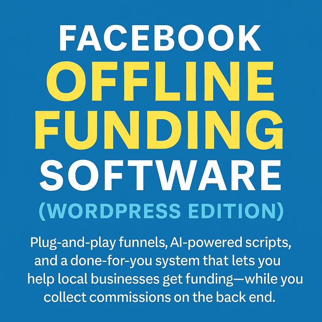 Facebook Offline Funding Software Review: A $9.95 Investment into a Billion-Dollar Industry