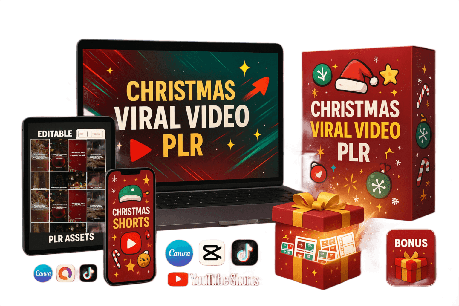 Christmas Viral Video PLR Review: Unlock 300 Ready-to-Sell Templates for Skyrocketing Holiday Profits!